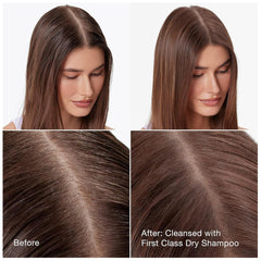 IGK Charcoal powder absorption demonstrates oil control at the roots