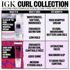 IGK Class of '93 buriti oil detail highlights softness, smoothness, and shine