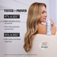 IGK First Class dry shampoo spray for clean, voluminous roots.