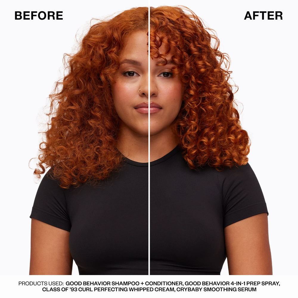 IGK Good Behavior frizz-free texture after drying suggests smoother results