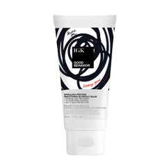 IGK Good Behavior Spirulina Balm application for a smooth blowout