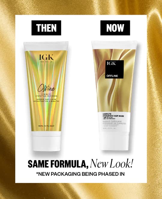IGK Offline back label shows vegan, cruelty-free promise.