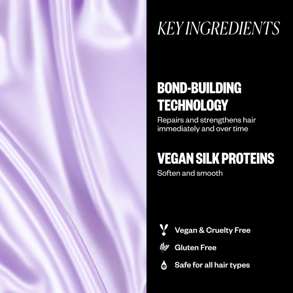 IGK Overnight bond-building mask application close-up demonstrates hydration
