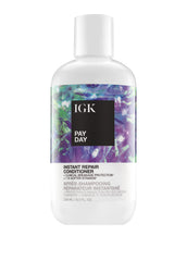 IGK Pay Day bottle front displaying premium packaging and repair-focused messaging.