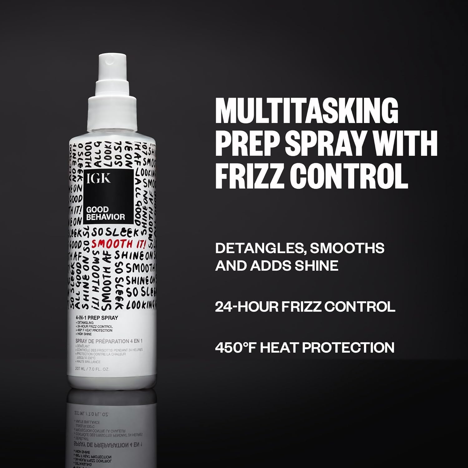 Nozzle of Spirulina smoothing spray dispensing product.
