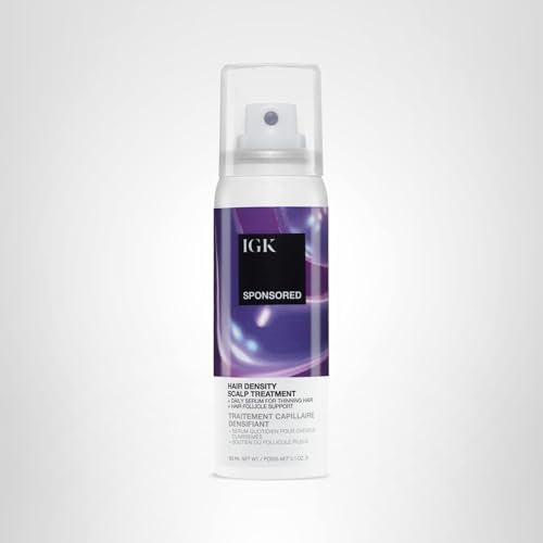 IGK post-use glow and softening of strands with comfortable scalp feel
