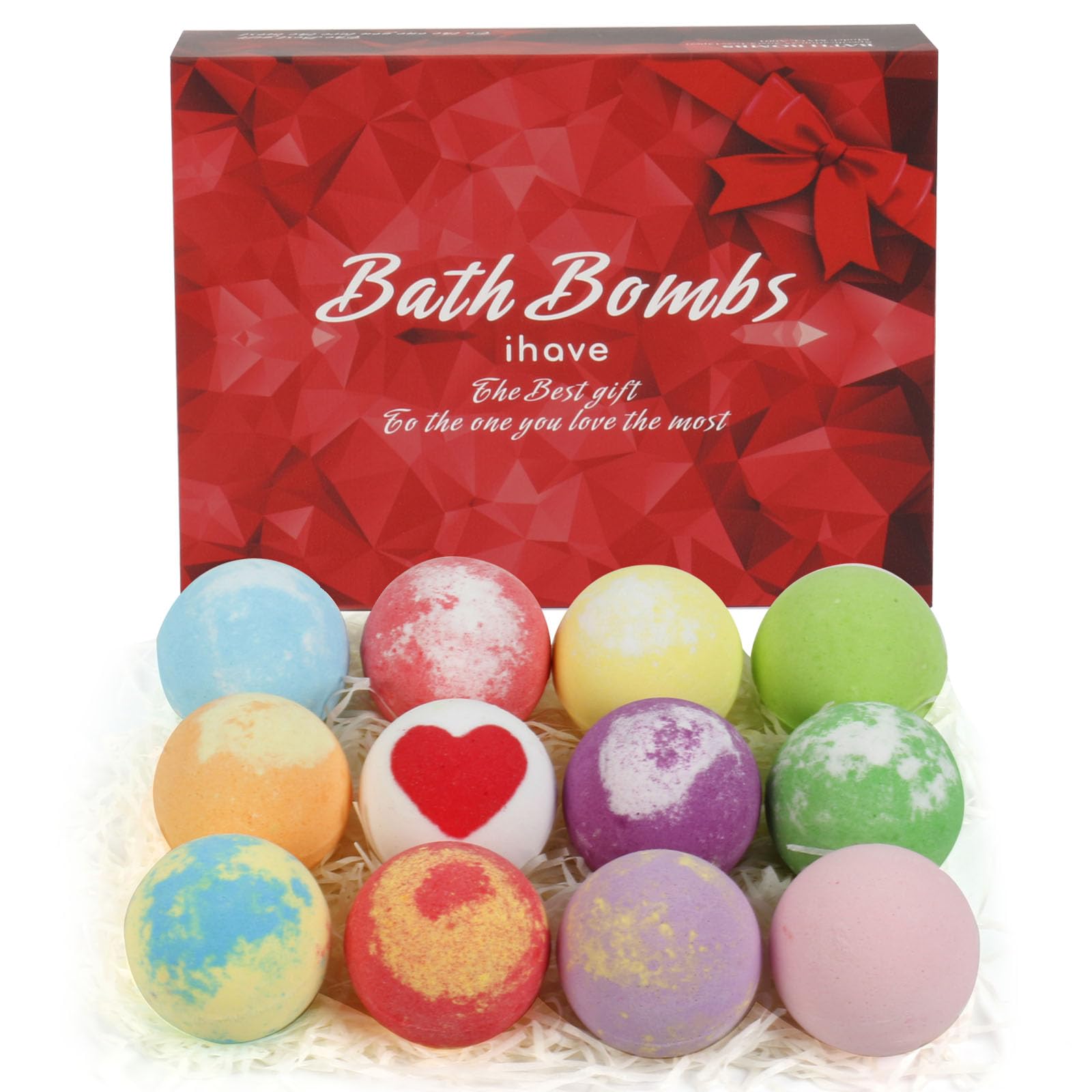 iHave christmas gift-pack bath bombs brighten holiday baths with fun scents.