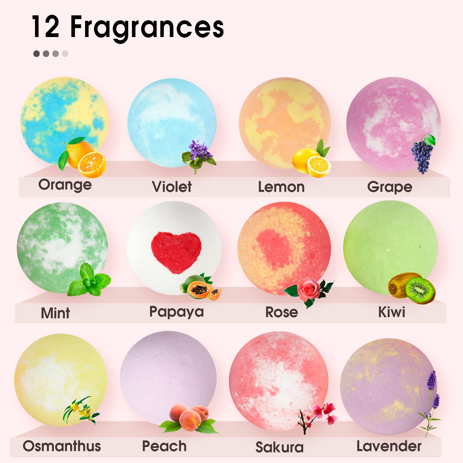iHave bath bombs deliver rich bubbles and inviting scents for a spa-like experience.