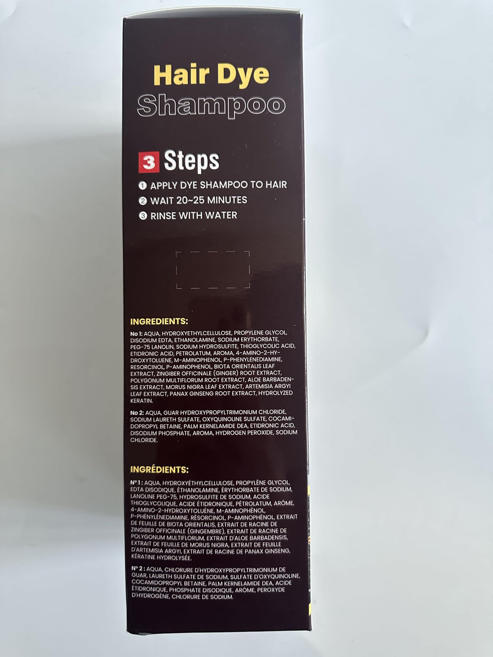 IIIMEIDU Hair Dye Shampoo long-lasting color up to 2-3 weeks.