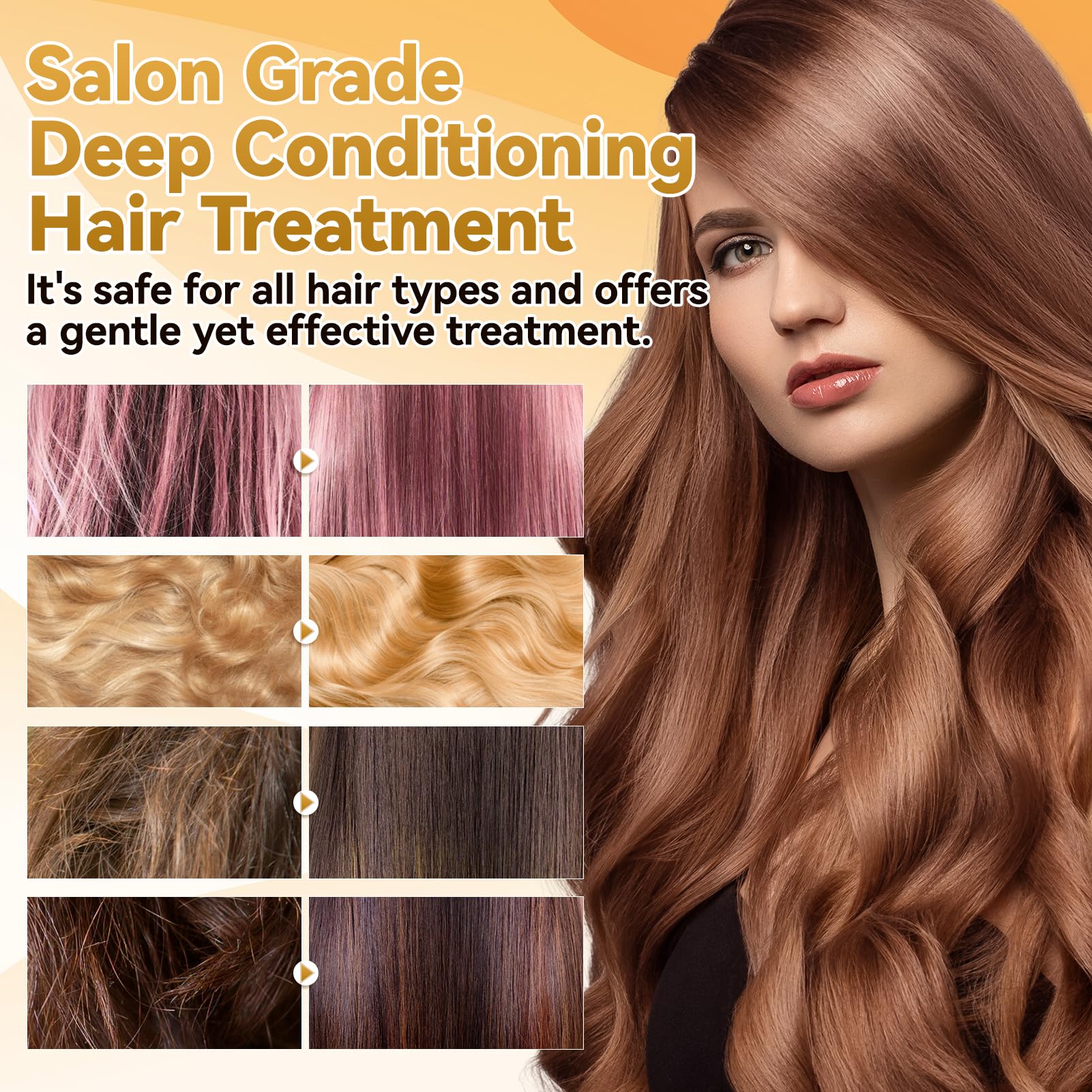 IIIMEIDU application on damp hair demonstrating easy at-home routine