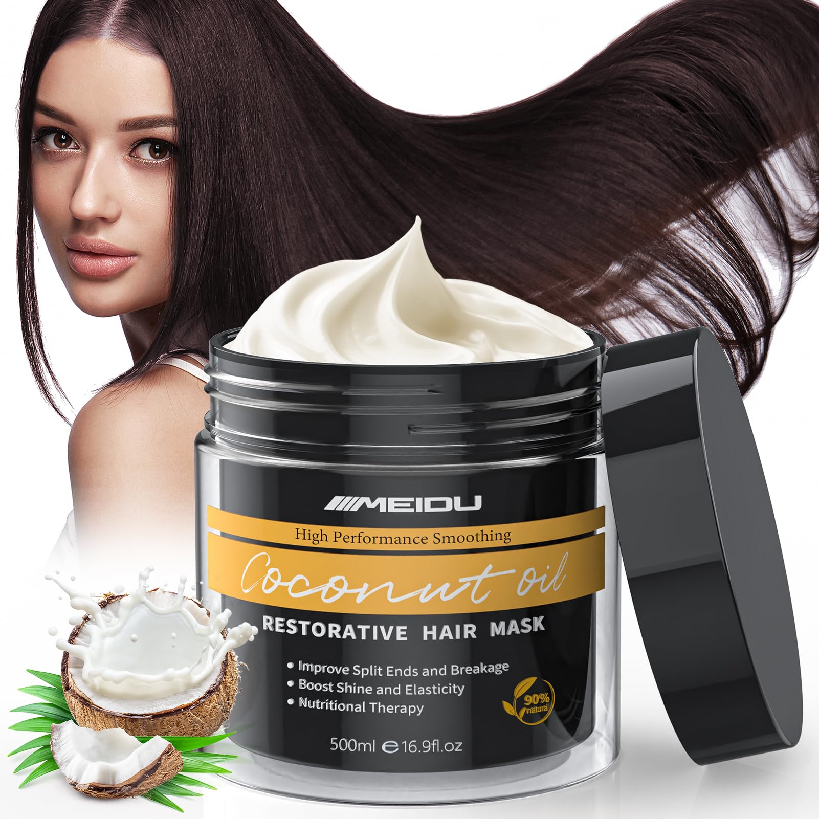 IIIMEIDU hair mask jar for damaged hair offering deep conditioning and shine