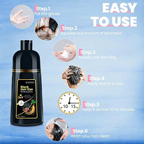 IIIMEIDU three-in-one dye shampoo bottle for convenient color, cleansing, and conditioning