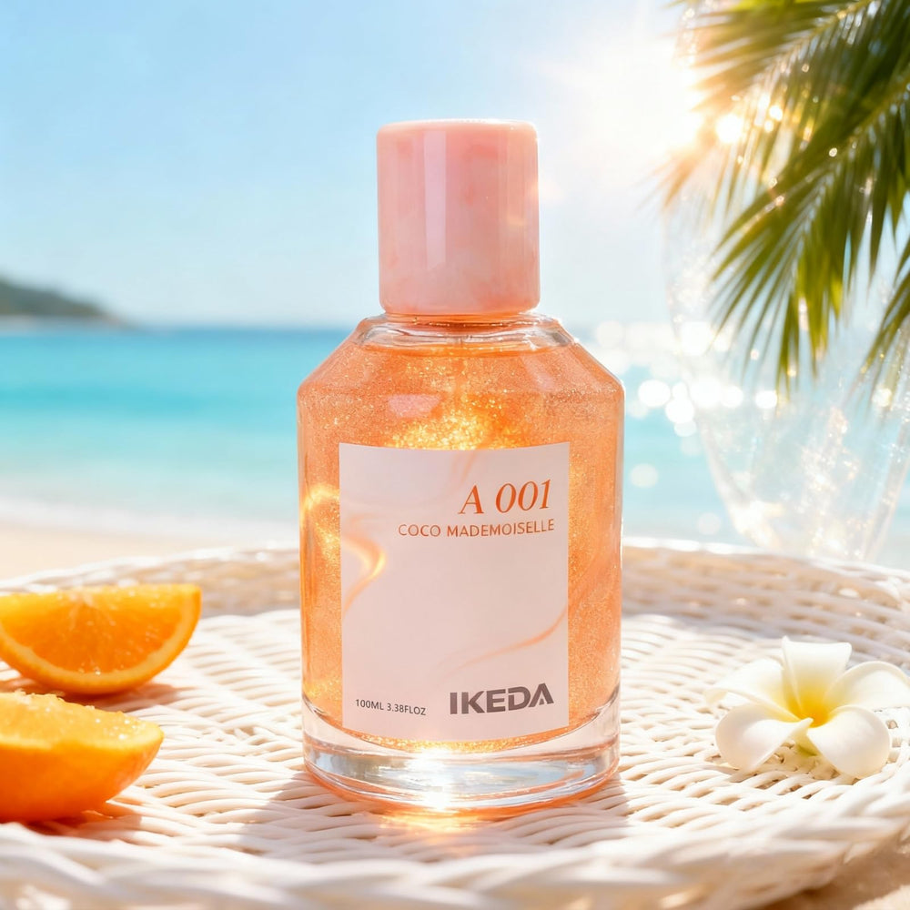 Ikeda Style-Life floral-vanilla note image suggests versatile day and night wear.