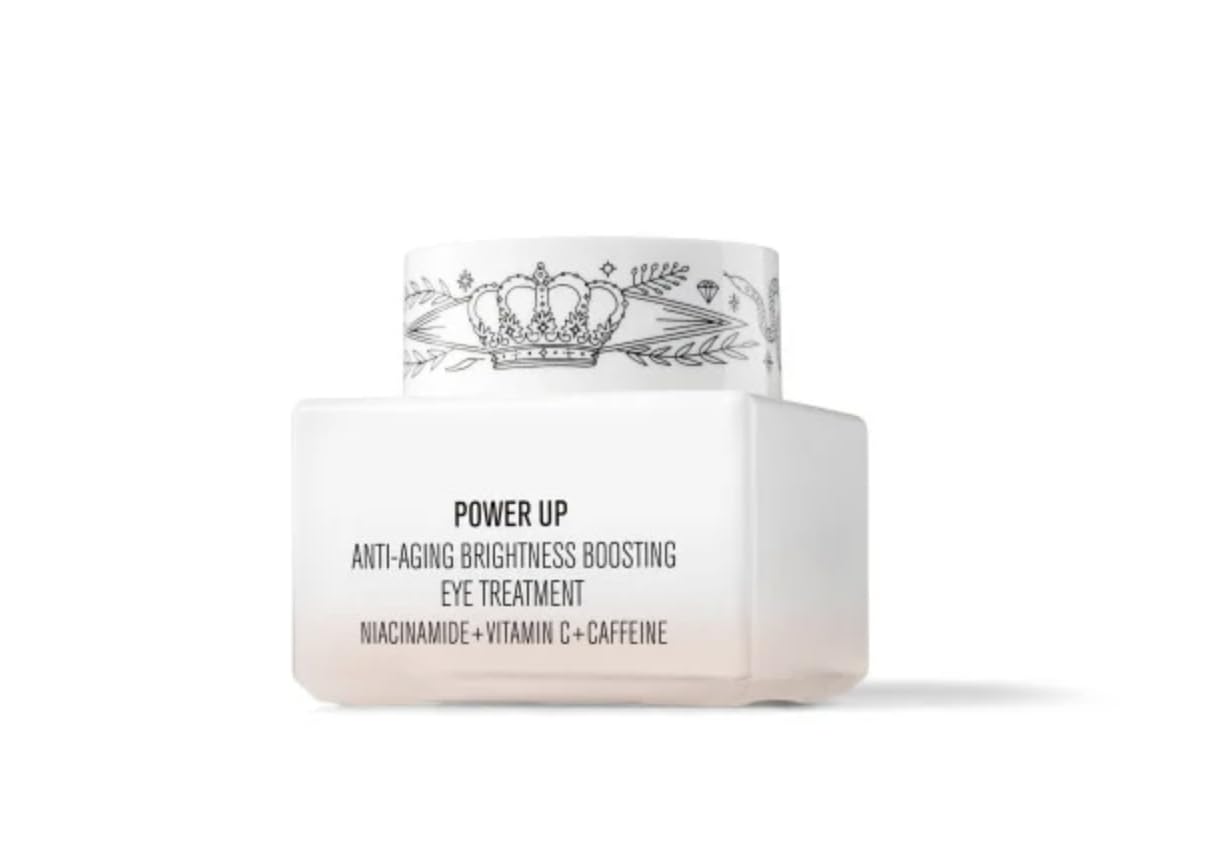 Il Makiage Power Up Eye Cream luxe applicator close-up demonstrating depuffing action.