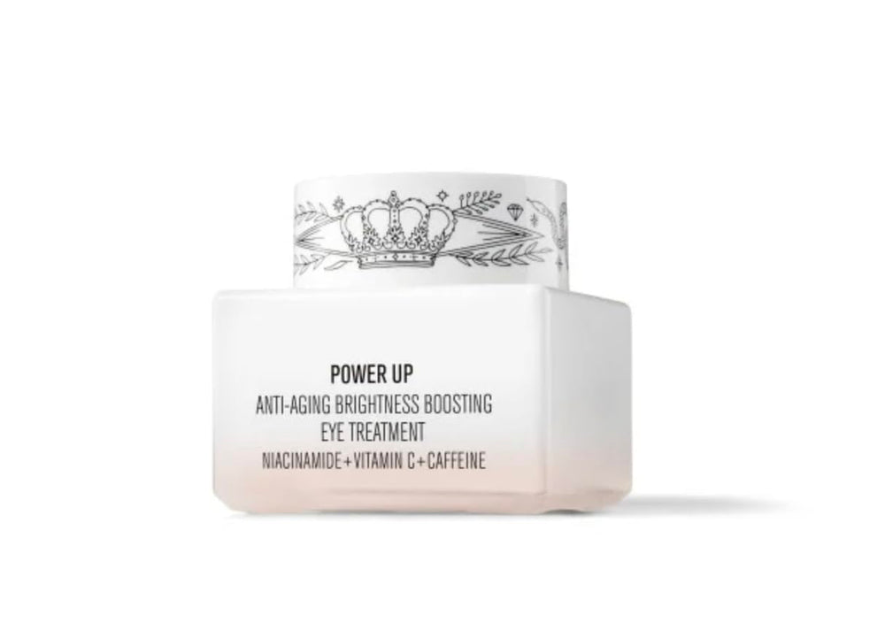 Il Makiage Power Up Eye Cream luxe applicator close-up demonstrating depuffing action.