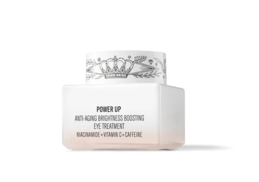 Il Makiage Power Up Eye Cream luxe applicator close-up demonstrating depuffing action.