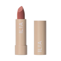 ILIA Color Block Lipstick Amberlight swatch showing creamy, long-lasting color.