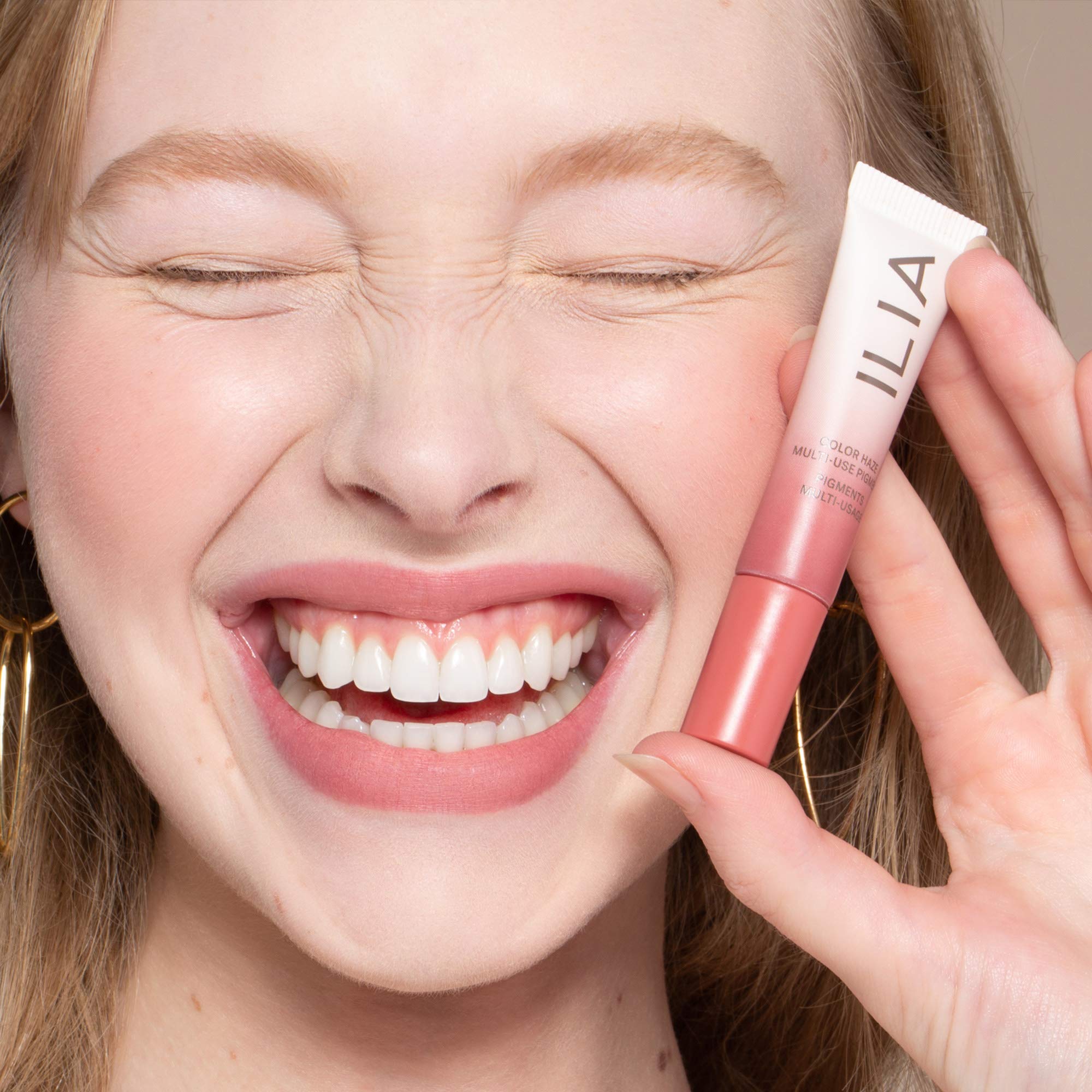 ILIA Color Haze creamy texture close-up demonstrates buildable color.