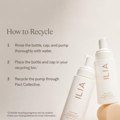 ILIA daily cleansing routine with cleanser and makeup remover for a refreshed ritual.