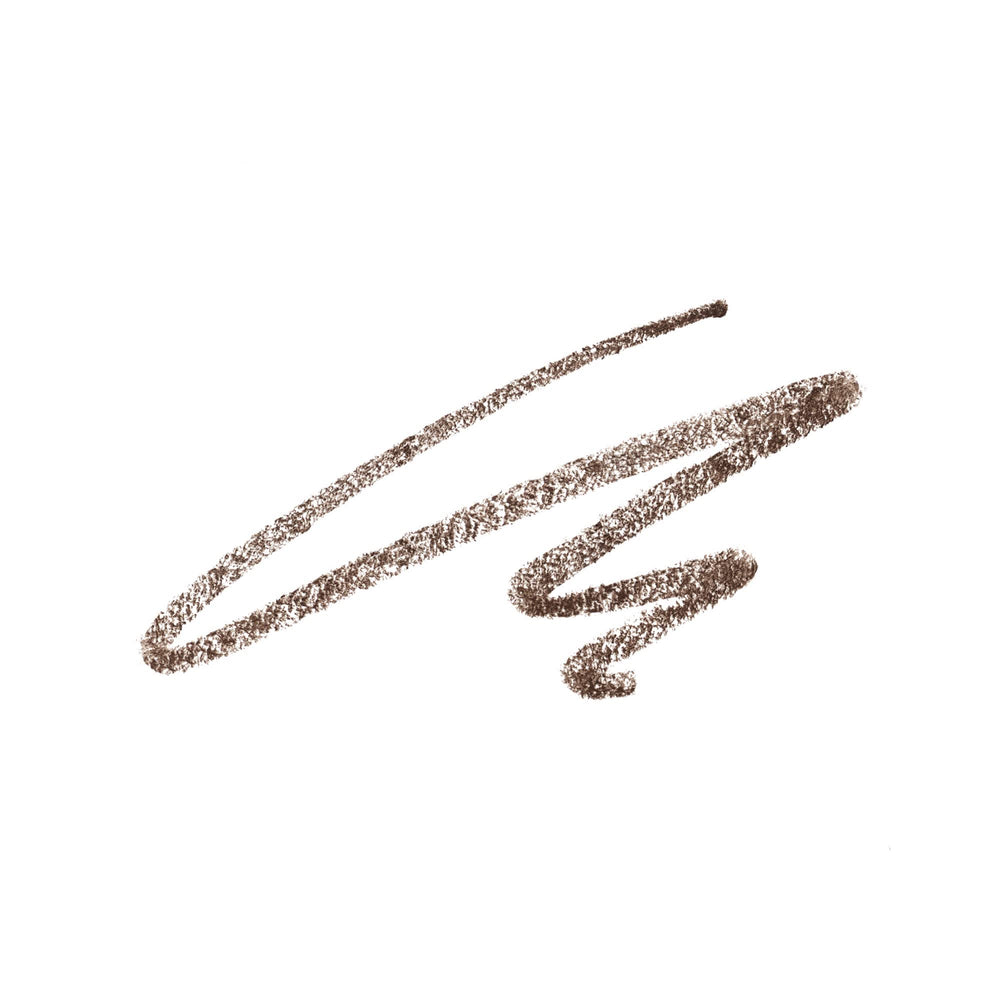 ILIA In Full Micro-Tip Brow Pencil with Spoolie hairlike strokes reveal natural fullness in dark brown.