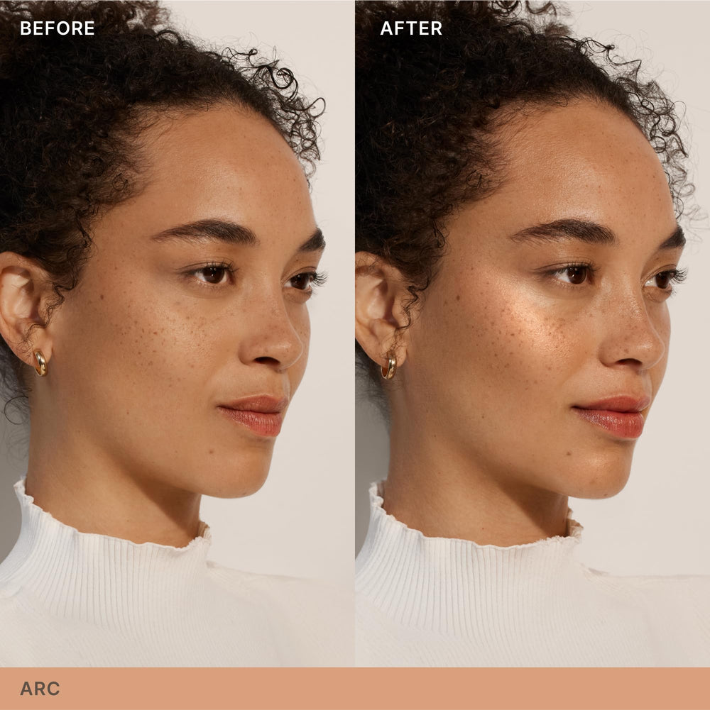 Ilia Lightshift close-up reveals creamy-to-powder texture with weightless feel