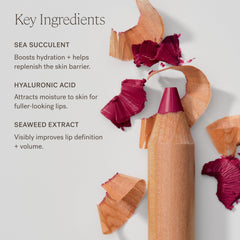 Close-up of ILIA Lip Sketch Hydrating Crayon texture with soft-matte finish.