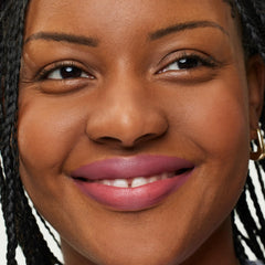 ILIA Lip Sketch Hydrating Crayon worn on lips for a defined, lasting look.
