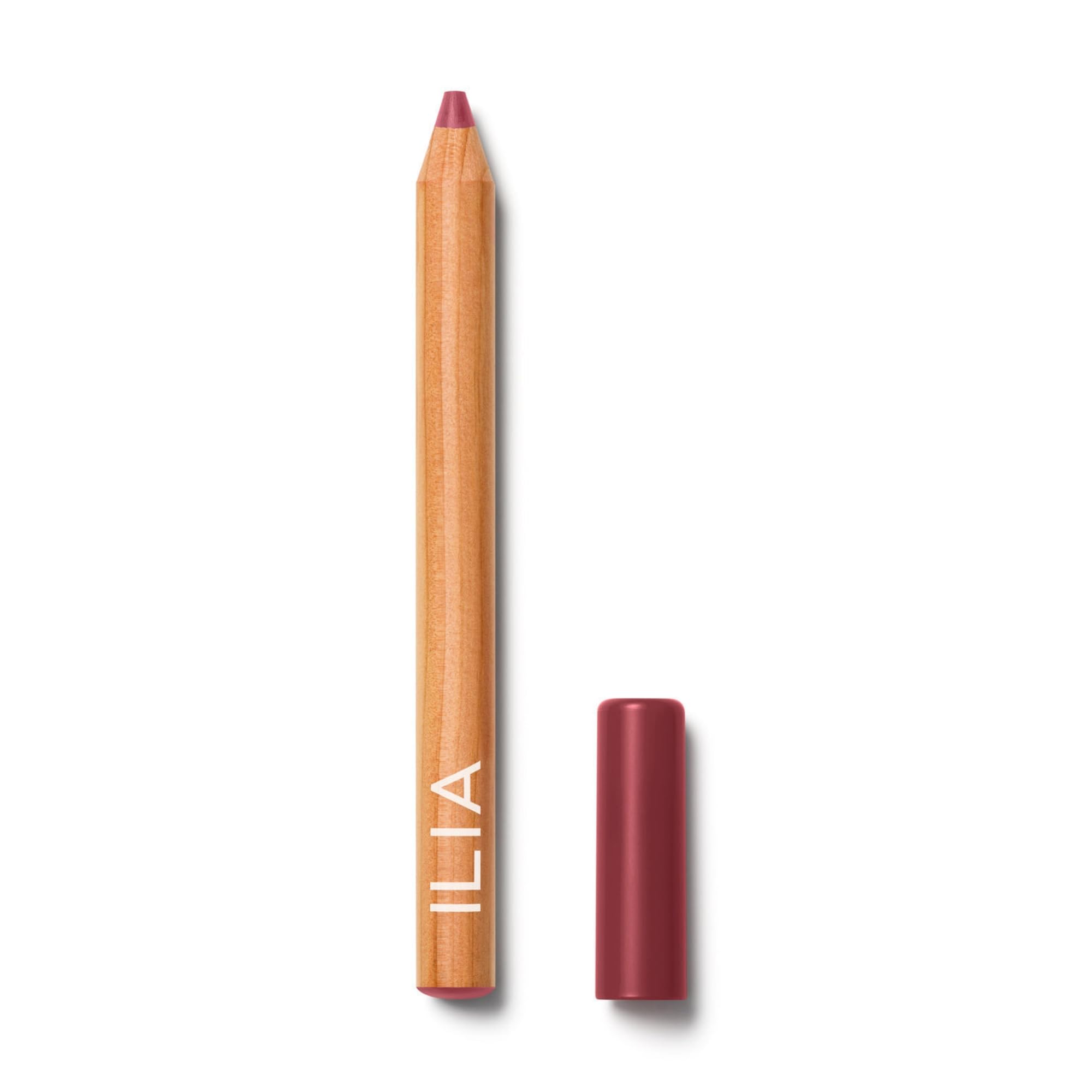ILIA Lip Sketch Hydrating Crayon in Rhyme swatch shows creamy, hydrating color.