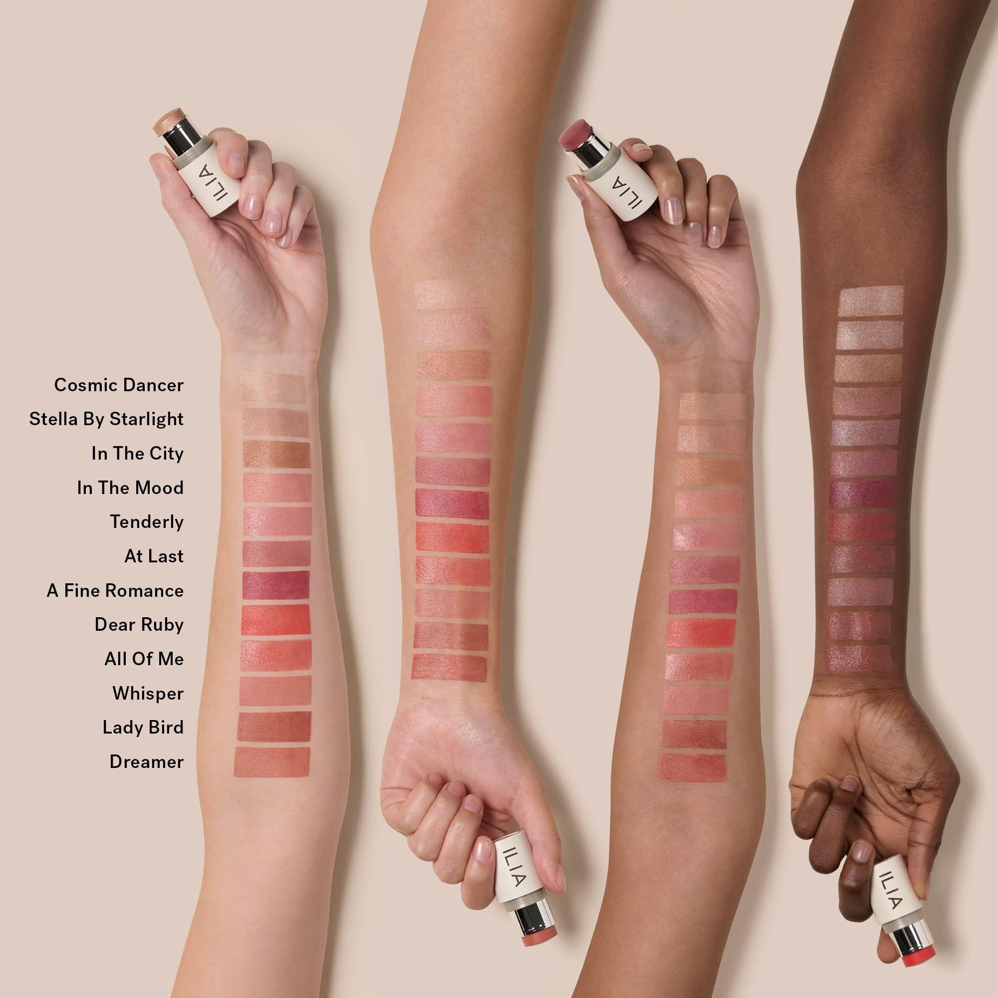 Creamy, buttery texture melts into skin for a dewy finish.
