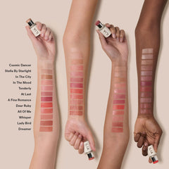 Creamy, buttery texture melts into skin for a dewy finish.