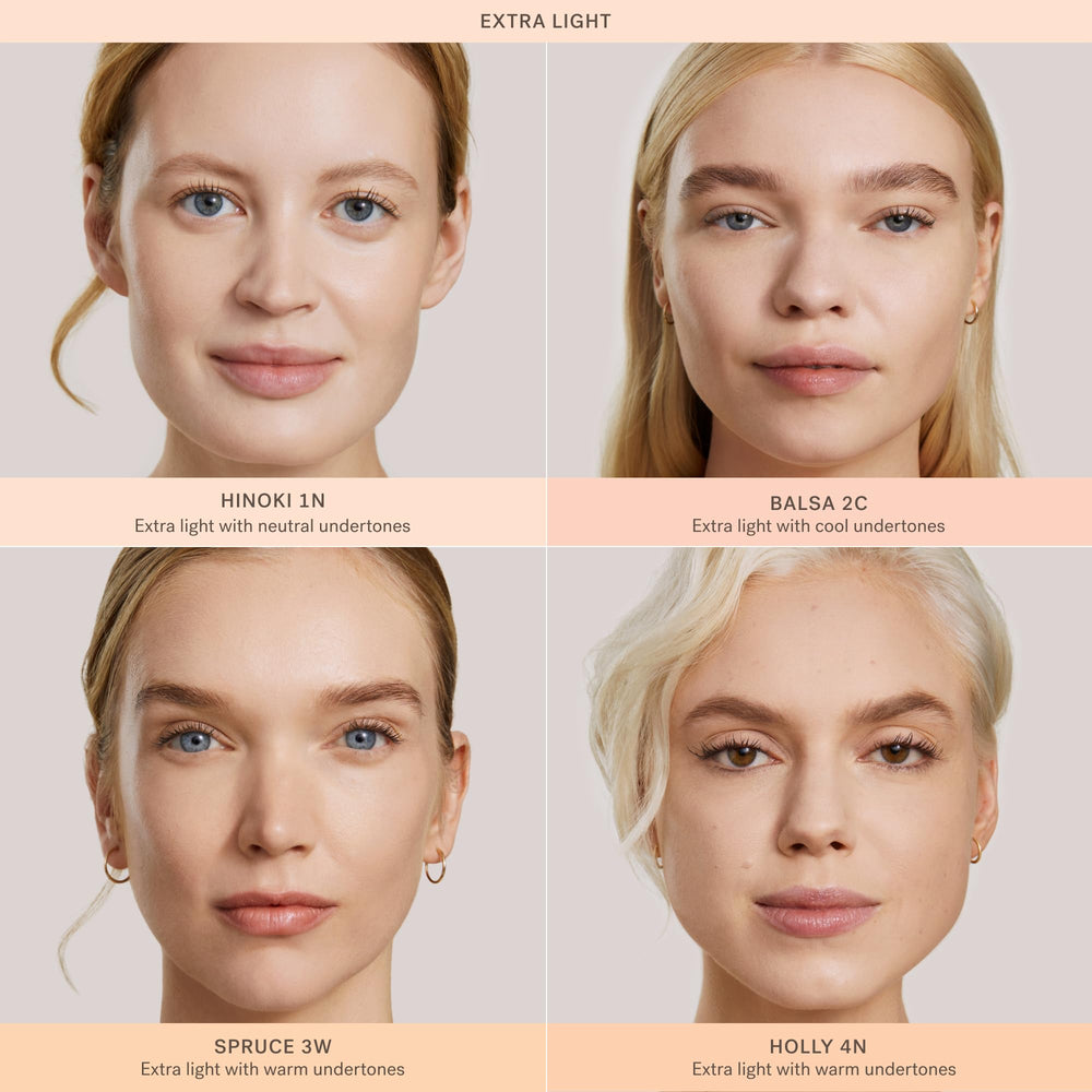 ILIA Skin Rewind Complexion Stick application moment demonstrating blendability.