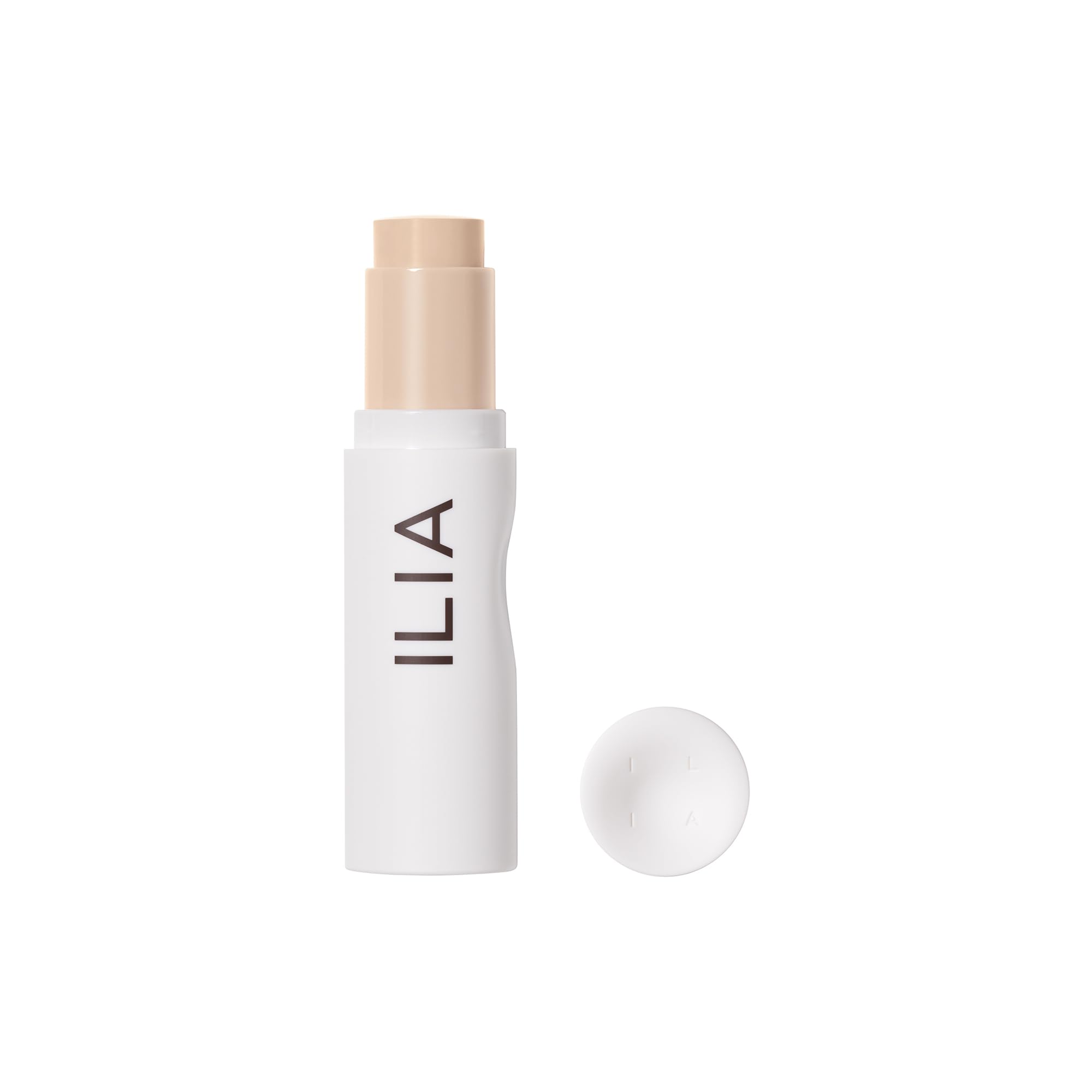 ILIA Skin Rewind Complexion Stick application close-up shows seamless blend