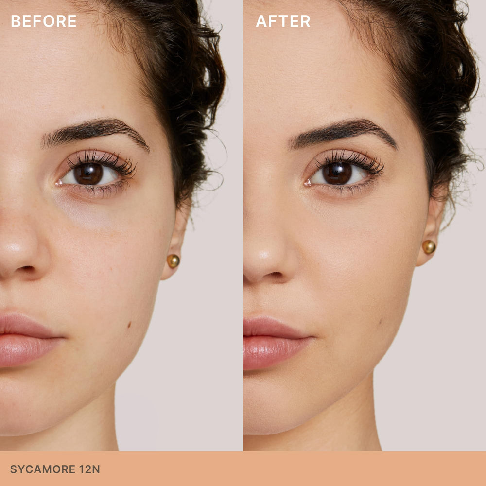 ILIA Skin Rewind 12N Sycamore swatch on skin with neutral undertones