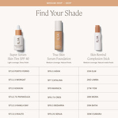 Natural-matte texture on skin highlights seamless finish