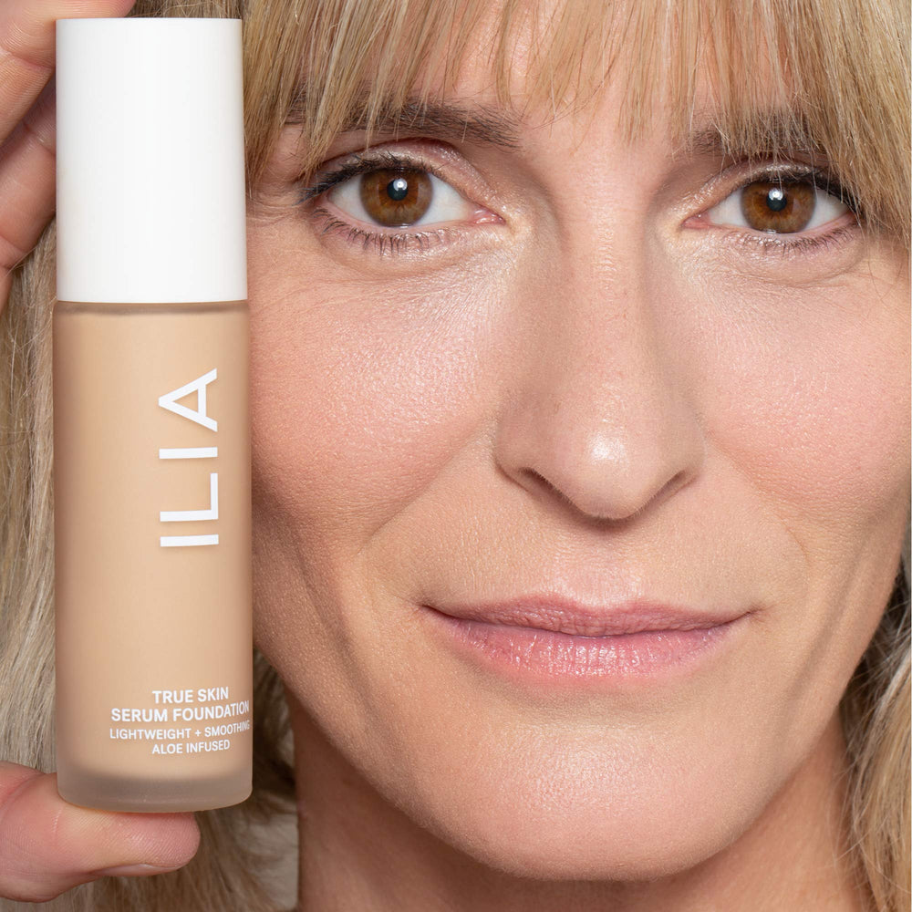 Swatch of ILIA True Skin Serum Foundation on skin