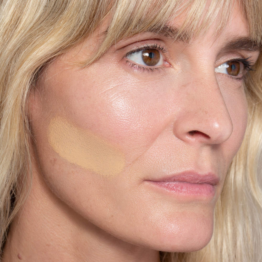 Slick pump dispensing a silky foundation texture