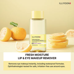 Eye-area application with Illiyoon Fresh Moisture Lip and Eye Remover