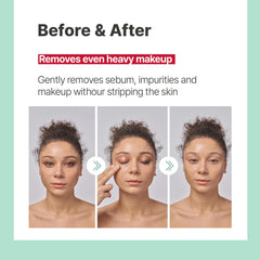 Illiyoon after rinse reveals refreshed, hydrated skin.
