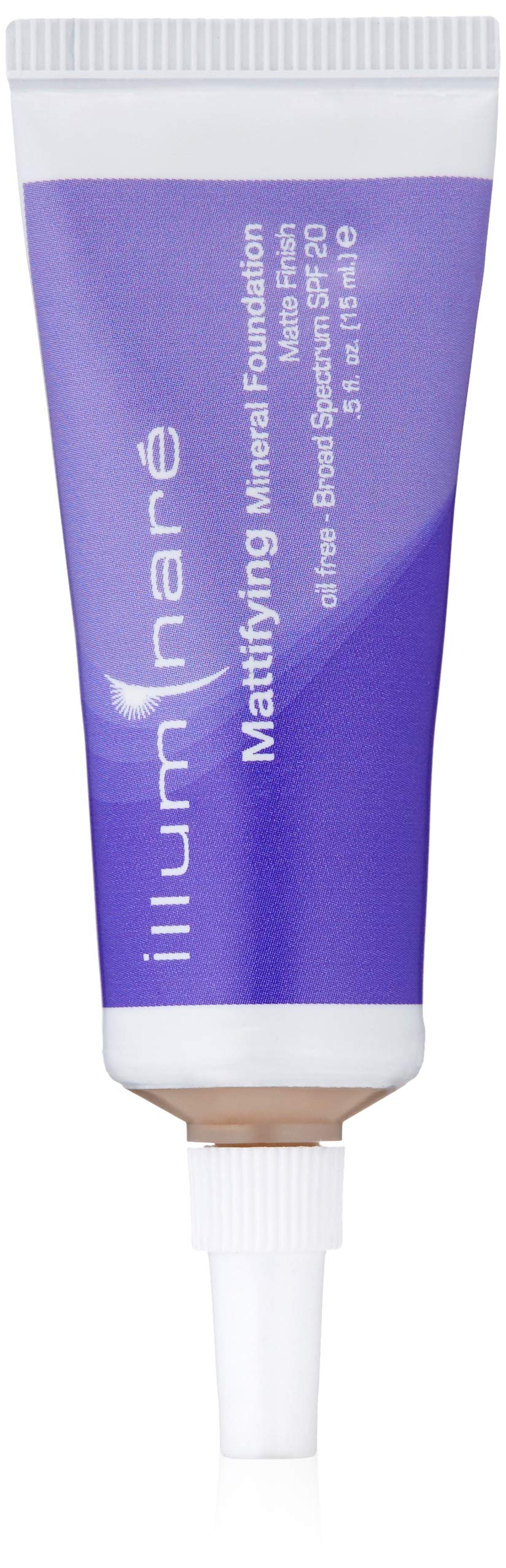 ILLUMINARE mattifying foundation Portofino Porcelain tube shows oil-control for shine-free skin