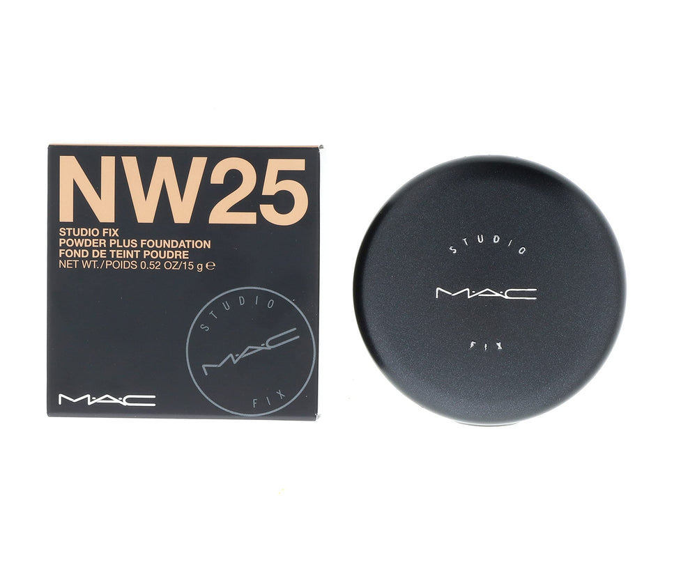 Illuminations MAC Studio Fix Powder Plus long-wear formula keeps tone even.