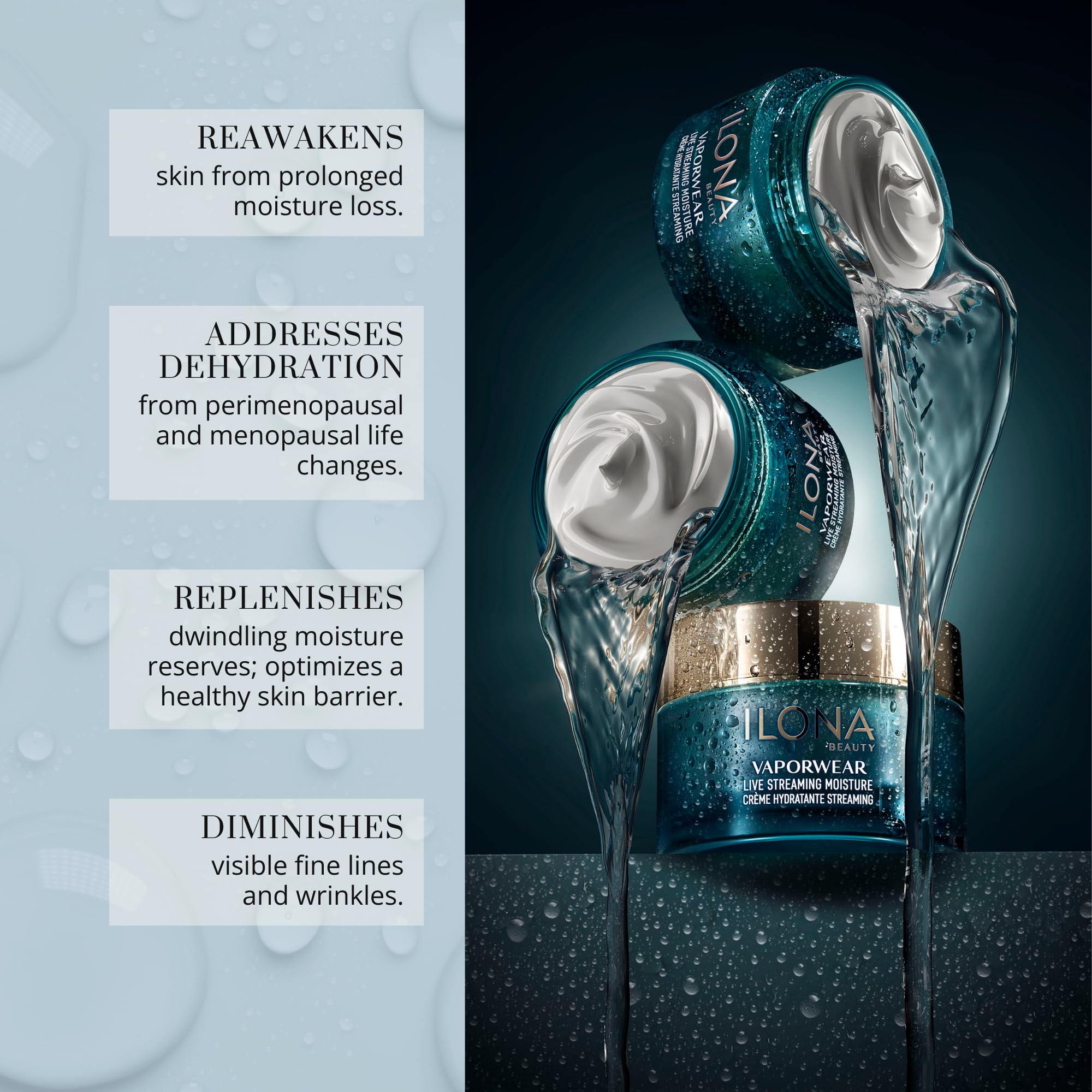 ILONA Vaporwear travel pack suggests on-the-go hydration during flights.