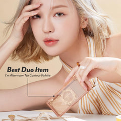 I'M MEME Blusher Palette suits all skin tones for even blendable color.