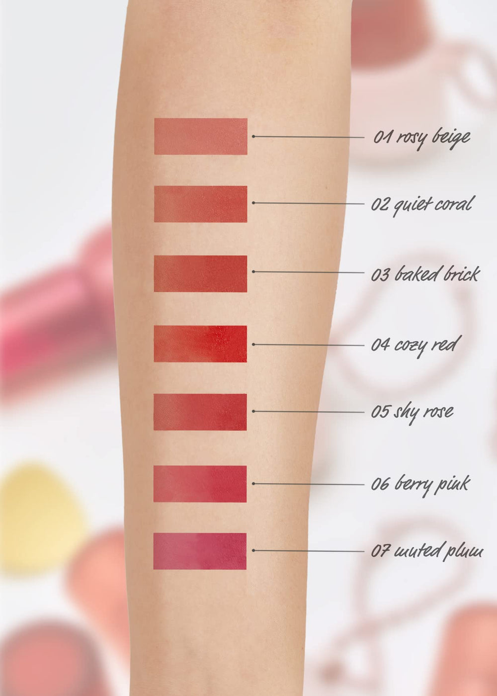 I'M MEME Rosy Beige tint bottle travel-friendly 2.8g size