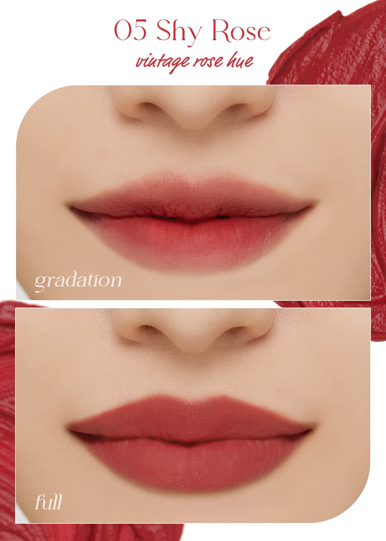 I'M MEME Color Key Ring Velvet Tint delivers a soft velvet finish that feels light on lips.