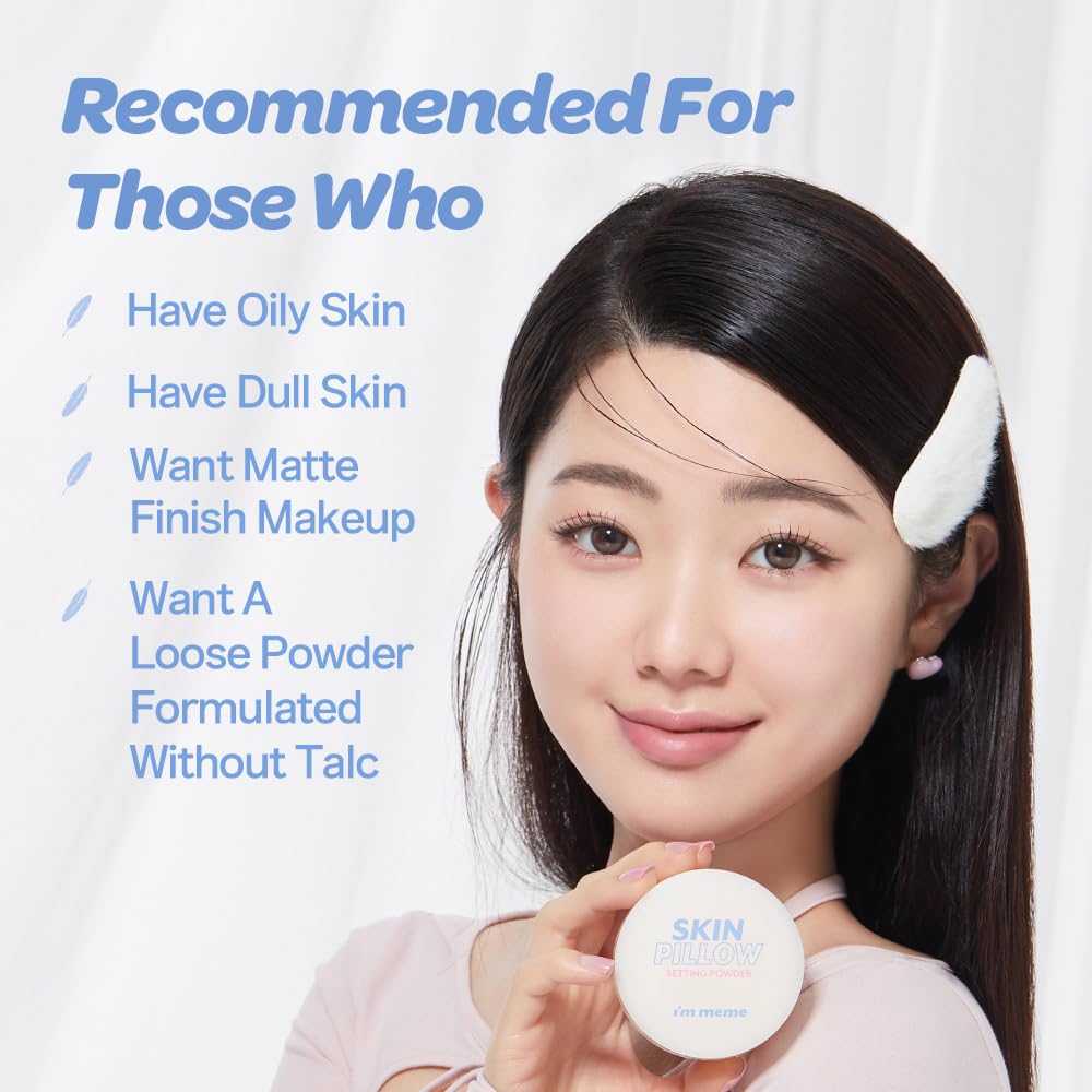 I'M MEME Setting Powder soft-matte finish with all-day oil control.