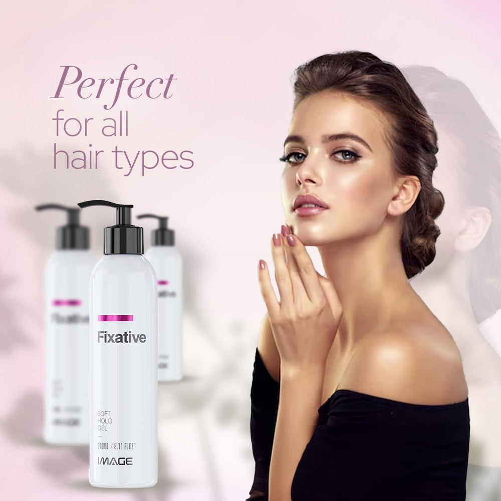 Image Fixative soft-hold hair gel daily-use keeps styles natural and adjustable