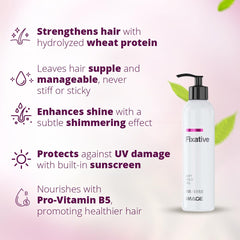 Image Fixative UV-protection hair gel formula shields styles from sun exposure
