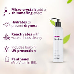 Image Gelaqua frizz-control smooths flyaways for a polished finish.