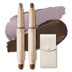 imakeupnow cream eyeshadow stick set 2pc for smooth blending and lasting color.