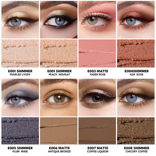 imakeupnow metallic shimmer cream eyeshadow close-up showing rich high-shine finish
